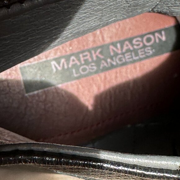 Mark Nason Black Leather Moto Biker Riding Ankle Boots Women's US  6.5 NWOT - Picture 15 of 15